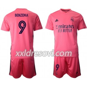 Real Madrid Karim Benzema 9 Drugi Dječji Komplet Dresovi za Nogomet 2020-2021 (+ kratke hlače)